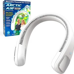 Neck Fan – Wearable Air Cooler & Purifier – Arctic Air Freedom - 3 - Speed Neck Cooler, Small Fan For Outdoor & Indoor Use, USB-rechargeable Fan ( Random Color )