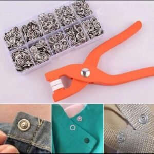 Tich Button Machine Plier plastic Body | Button Fixer Plastic body with 25 Buttons