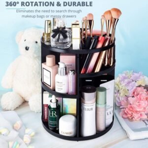 360 Degree Rotating Cosmetic Organizer (Black)