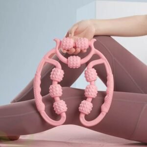 9 Wheels U Shape Points Massage Muscle Relax Roller Massager