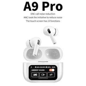 Earphone A9 Pro Model: A9 pro ANC fifth generation + smart screen "ANC+ dual-mark ENC+ in-ear detection light sense"