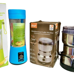 Deal pack of 2 - Juicer blender (380 ml) (Random color) and RAF Coffee Grinder (150 watts)