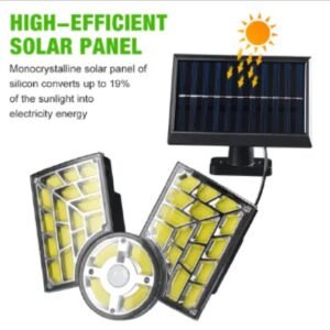 LED Solar Wall Electronic Gadgets 3-headed Split Outdoor Garden Courtyard Electronic Gadgets with Solar Plate Human Body Induction Night Light garage lighting street Electronic Gadgets