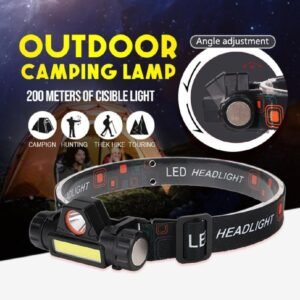 Portable Mini High Power LED Headlamp Flashlight for Outdoor Camping and Cycling, Hiking, Working, Racing