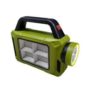 Rechargeable LED flashlight with Solar Panel - 6689A (Random color)