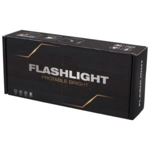 Portable LED flashlight, 3 light intensity modes, USB
