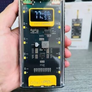 66W Super Fast Charging Transparent Power Bank 20000 MAH with Digital Display